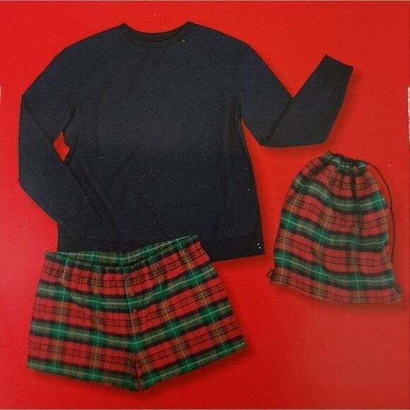 New Christmas Plaid Wondershop Women's Pajama Set - Picture 1 of 4